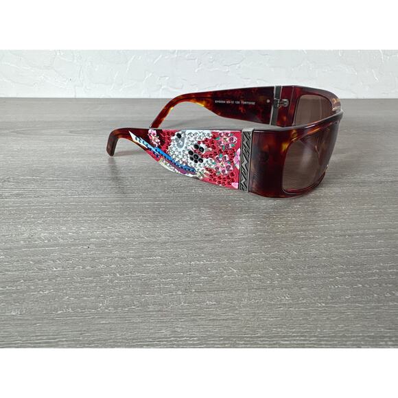 Ed Hardy EHS 004 63-12 120 Tortoise-‎ Swarovski Crystals- Sunglasses w/ Case main image 11